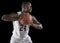 African American Basketball Player holding a ball