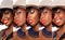 African american beauty woman collage