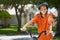 African American Boy Child Riding Bike