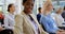 African american businesswoman attending a business seminar 4k