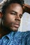 African american cute black young man portrait