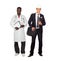 African American doctor and Caucasian architect