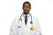 African American doctor, horizontal