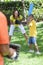 African American Family Playing Baseball