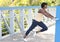 African-American Female Exercising, Stretching