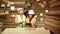 African American Female worker and colleague inspect paper storage warehouse.