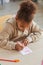 African American Girl Signing Handmade Gift