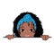 African American Little Girls Clipart