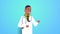 African american man doctor with stethoscope male practitioner medical specialist in coat medicine healthcare concept