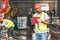 African American man workers, checking and writing material report for used in industrial production,