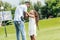 african american police officer hugging adorable daughter