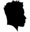 African American profile picture, Man from the side with afro harren. Black Men African American with Dreadlocks hairstyle, afro h