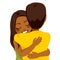 African American Woman Hugging