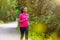 African american woman runner jogging outdoors - Fitness, peopl