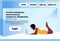 African american woman using laptop lying pose faceless profile silhouette female cartoon character horizontal copy