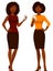 African American women in smart casual clothes