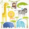 African Animals Fun Cartoon Clip Art Collection
