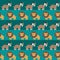 African animals seamless pattern.