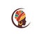 African arab head woman logo