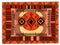 African, Arabian ornament, warm colors, African design background, Arabian motifs