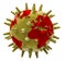 African area other region Infected by corona 3d Virus covid 2019