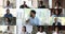 African businessman lead online negotiations, multiple footages collage view