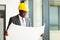 African construction businessman