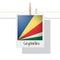 African country flag collection with photo of Seychelles flag