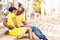 African couple dating city