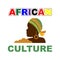 African Culture Colorful with women Vector Illustration