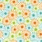 African daisy romantic vector repeat pattern. Sunflower blossom with