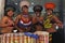 African dancers with drums