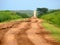 African dangerous road between Moyale and Marsabit.