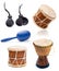 African drums and percussion