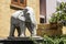 African elephant, figurine, replica statue Cape Town, South Africa
