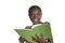 African Girl with text book