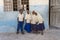 African girls and boys in a local school in island Zanzibar, Tanzania, East Africa