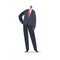 African Groom Wear Black Suit with Red Tie Posing Isolated on White Background. Newlywed Male Bridal Fashion, Elegance