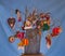 African handmade wire art Christmas tree