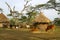 African huts