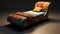 African-inspired Chaise Lounge Chair With Bold Patterned Quilts