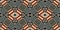 African kente cloth patchwork effect border pattern. Seamless geometric quilt fabric edging trim background. Patched