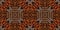 African kente cloth patchwork effect border pattern. Seamless geometric quilt fabric edging trim background. Patched