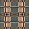 African kente cloth patchwork effect pattern. Seamless geometric quilt fabric all over background. Patched boho rug