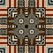 African kente cloth patchwork effect pattern. Seamless geometric quilt fabric all over background. Patched boho rug