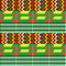 African Kente cloth style vector seamless textile pattern, tribal nwentoma design with geometric shapes