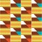 African Kente tribal seamless vector pattern, retro nwentoma mud cloth style vector textile design