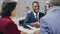 African lawyer consulting an elderly couple