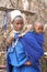 African masai woman with a baby