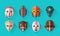 African Mask Icons